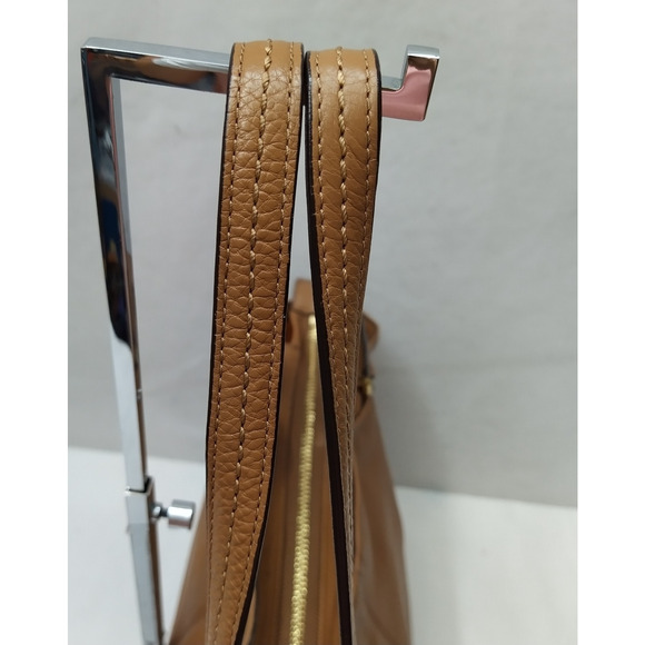 Coach Park Brown Leather Double Handles Zipper Closure Tote Bag - Picture 7 of 16